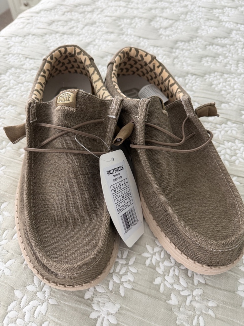Hey Dude Men’s Taupe Wally Stretch Slip-On Loafers
